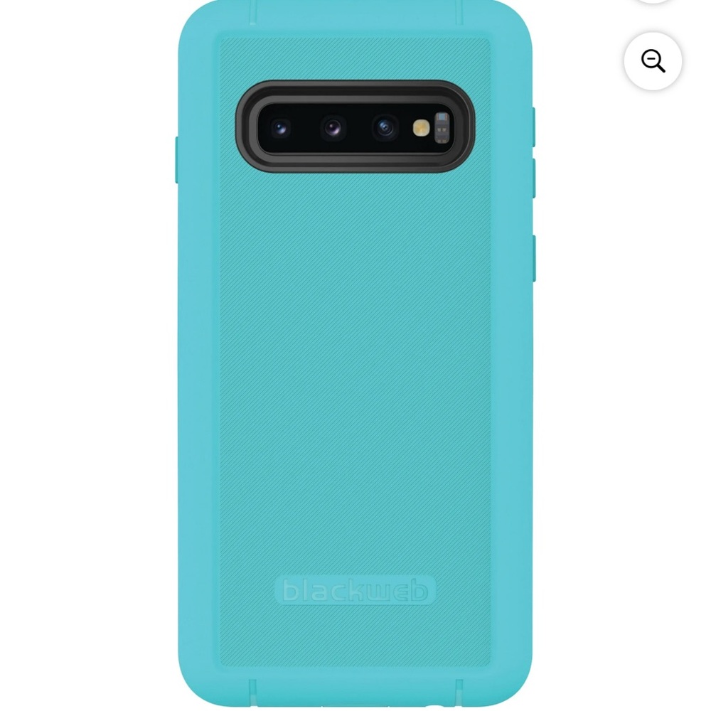Blackweb Rugged Case with Rotating Holster for Samsung Galaxy S10 - Teal